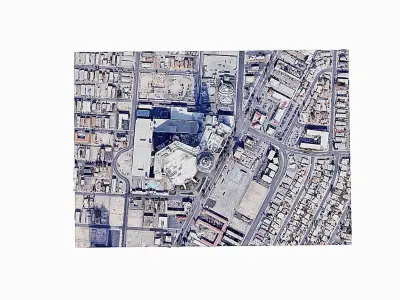 The Strat Tower - Las vegas -  Stratosphere Low-poly 3D model