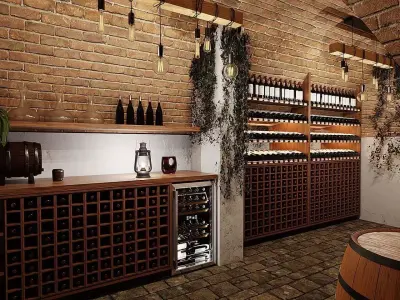 Wine cellar Austria 3D model