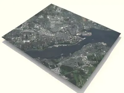 Cityscape Quebec Canada 3D model