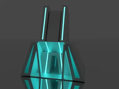 The Palace - 3 buildings sci-fi pack Low-poly 3D model