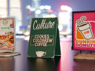 New York Street Props Low-poly 3D model