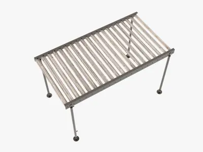 Patio pergola 3D model