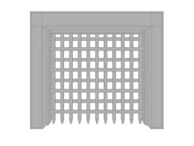 Portcullis Low-poly 3D model