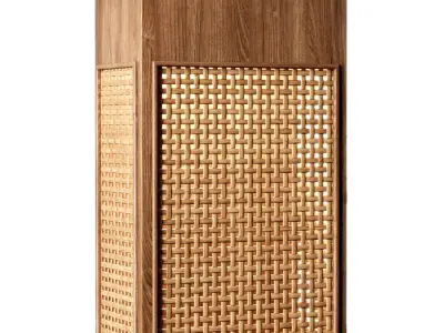 Florence rattan wall lantern FV1  3D model