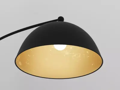 Modern Arch Floor Lamp Low-poly 3D model