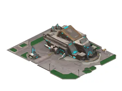 City State Building - Dock 02 3D model