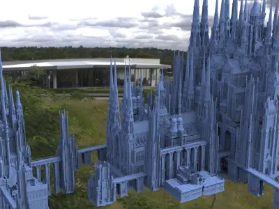 Olympus home of the gods Main city structure 3D model