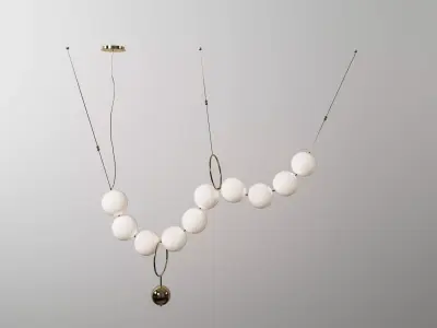 Modern lamp 3D model 7