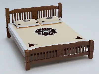 Bed Cot 03 3D model