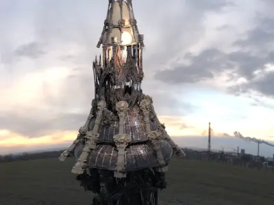 Ancient Worshipers  hall 3D model