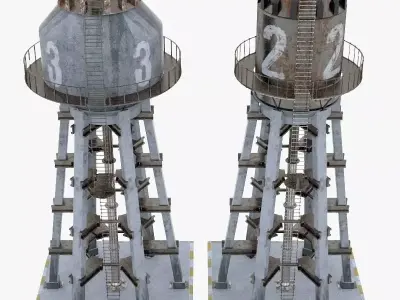 Water Tower 3D model