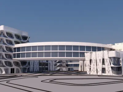 0063 - Medical Building - 2Ds Plans - 3Ds Files 3D model