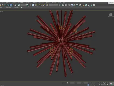HANLEY LARGE CHANDELIER Low-poly 3D model