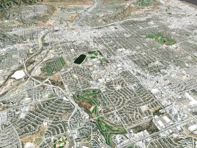 Cityscape Colorado Springs USA 3D model