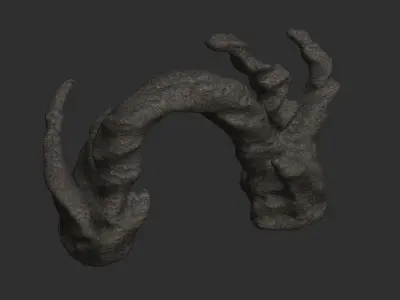 Cave Arch - Base Low-poly 3D model