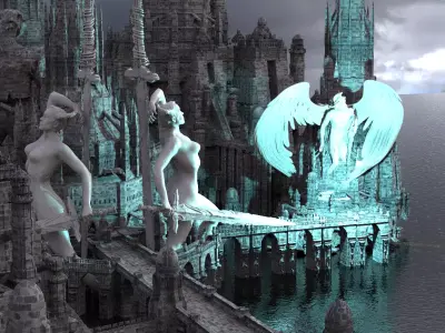 KING ARTHURS HOLY CAMELOT KIT BASH Extended 4 3D model