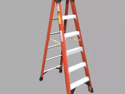 Ladder Low Poly Low-poly 3D model