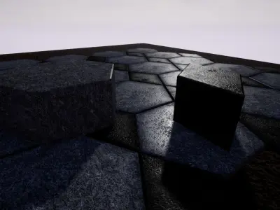 Paver 3D Model and 4K Textures Low-poly 3D model