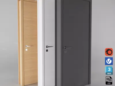 Interior Door Collection 003 3D model