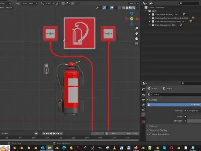 Fire Protection Kit 3D model