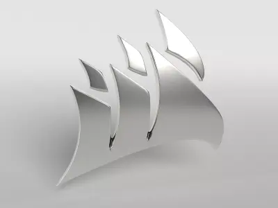 Corsair Logo v1 004 Free low-poly 3D model