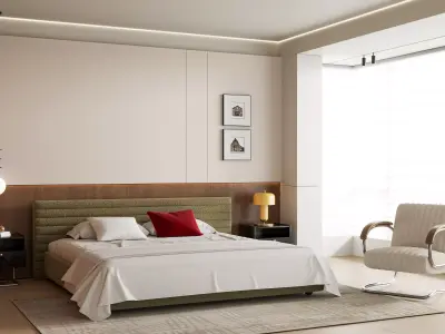 Modern Bedroom 3D Model 3D model