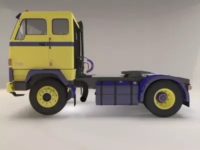 Volvo F88 Tractor Truck 1968  3D model