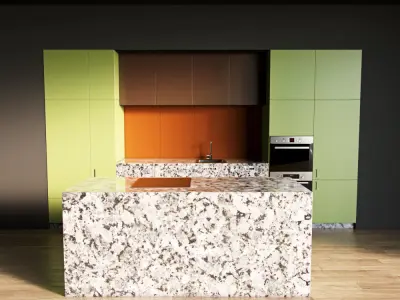 81-Kitchen9 matte 7 3D model