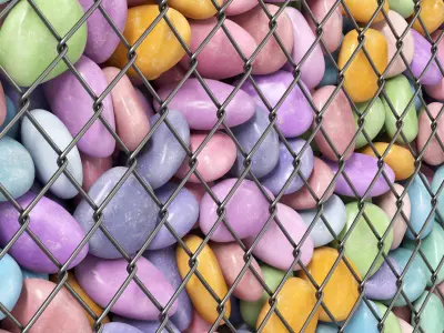 Gabion medium pebble 3D model