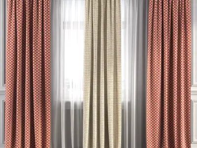 Curtain Set 194 3D model