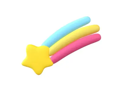 Meteor Icon v1 001 Low-poly 3D model