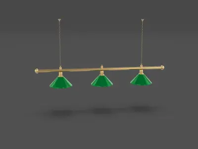 Pool Table Light Fixture 3D model