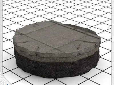 Sidewalk Display Stand Turntable 3D model