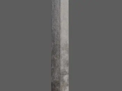 Power street pole  Low-poly 3D model