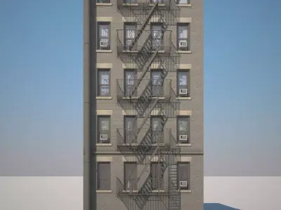 Context Building Nr4 Building Allen st  New York 3D model