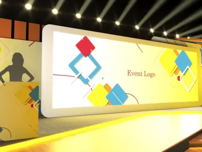 Virtual stage 3D model