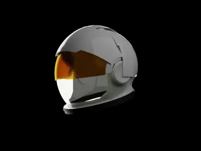 NASA Space-Helmet 3D model Low-poly 3D model