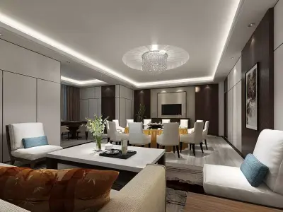 Business Restaurant - Coffee - Banquet  29 3D model
