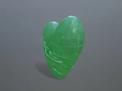 Broken Heart 14 Low-poly 3D model