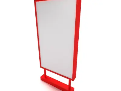 Red Billboard 3D model