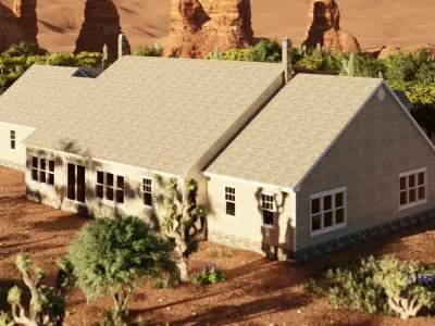 old house-Old Abandoned House 3D model