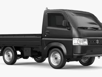  Suzuki Carry Truck Black 