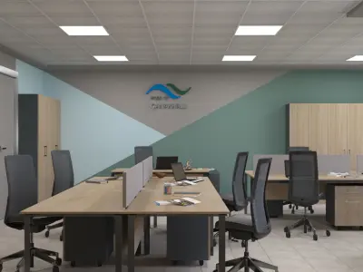 Office Design 2 3dsmax and vray  3D model