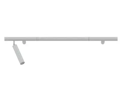 Backlight K wall lamp with light 3D model