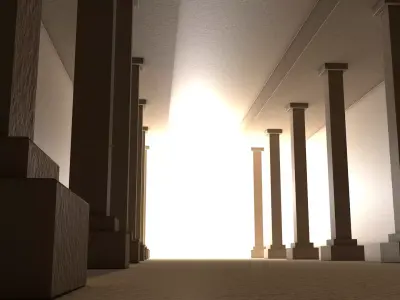 Medieval Corridor 3D model