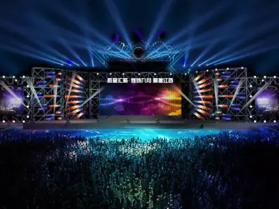 3DS Max 2014 Stage Concert 53 3D model