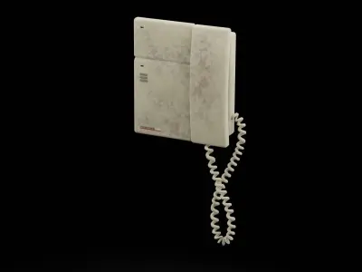 Old Intercom Low-poly 3D model