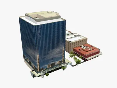 201 Charlotte Street Low-poly 3D model