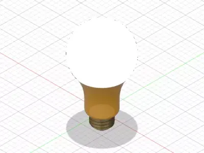 LED Light Bulb 3D print model
