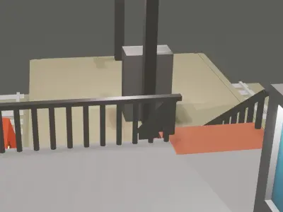 LowPoly SubwayStation Ue4 GameDev Unity Low-poly 3D model
